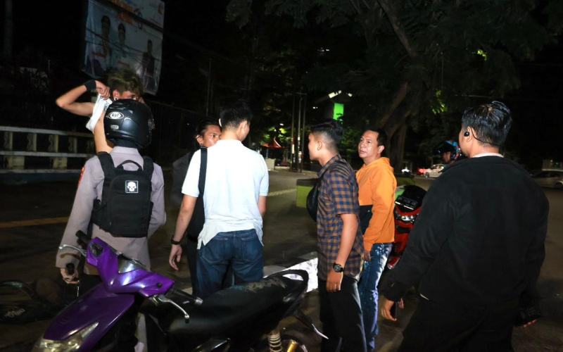 Kapolresta Jambi Pimpin Langsung Patroli Cipta Kondisi Antisipasi Tawuran dan Berandalan Bermotor