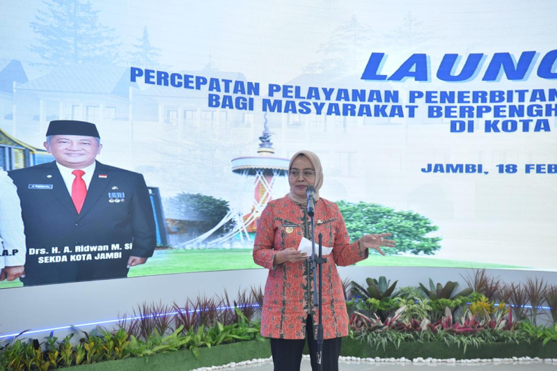 Pj Wali Kota Luncurkan Layanan Cepat PBG Untuk Masyarakat Berpenghasilan Rendah Di Kota Jambi