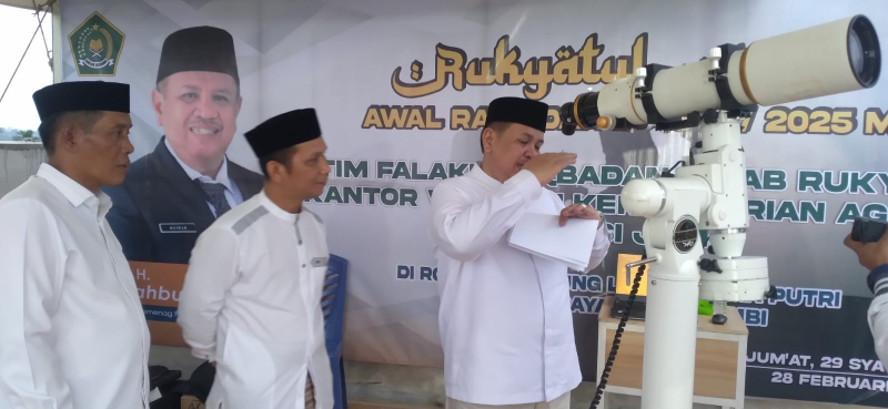 Hilal Belum Terlihat di Provinsi Jambi, Kakanwil Mahbub Daryanto Ungkapkan Ini