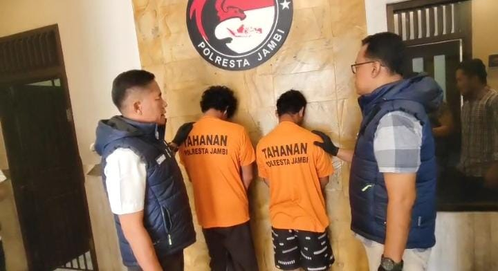 Satresnarkoba Polresta Jambi Bekuk Dua Pelaku Narkoba, Sita 9 Paket Sabu