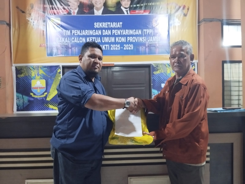 TPP Caketum KONI Pecah, Verifikasi Berkas Diserahkan ke Ketua KONI Jambi