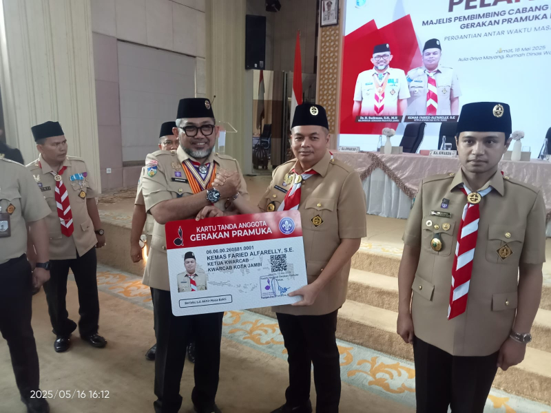 Kemas Faried Alfarelly Pimpin Pramuka Kota Jambi: Prioritaskan Karakter Anak Muda Bebas Judi dan Narkoba
