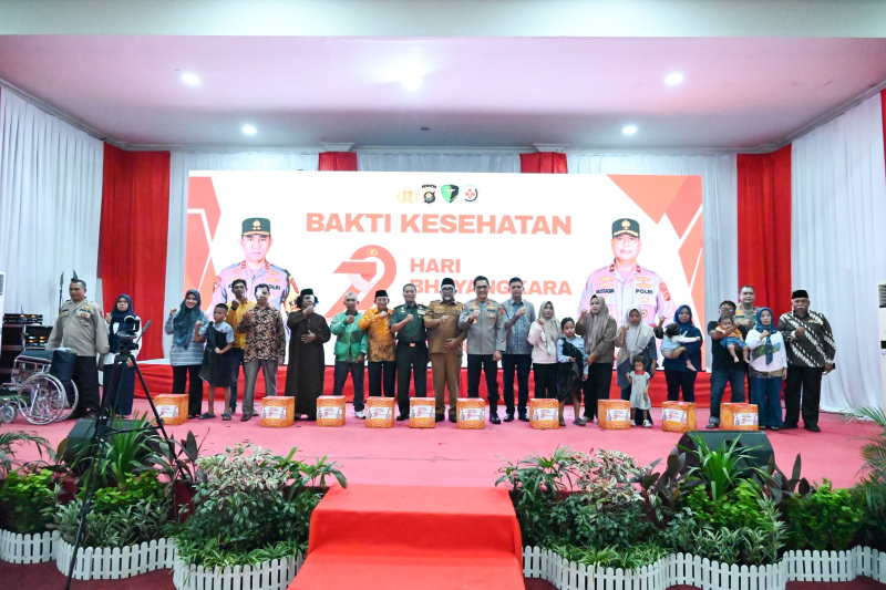 Dalam Rangka HUT Bhayangkara ke 79, Polda Gelar Bakti Kesehatan
