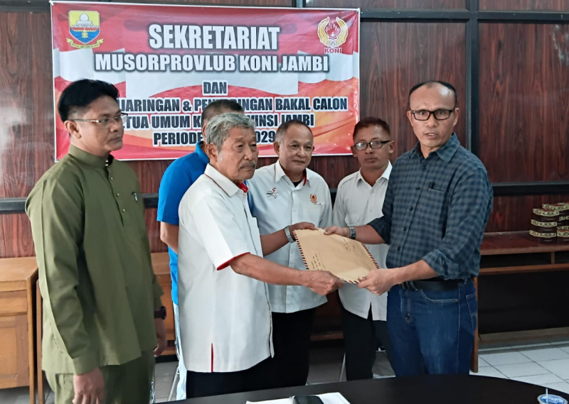 Boyong 41 Dukungan, Mat Sanusi Resmi Mendaftar Sebagai Calon Ketua KONI Provinsi Jambi