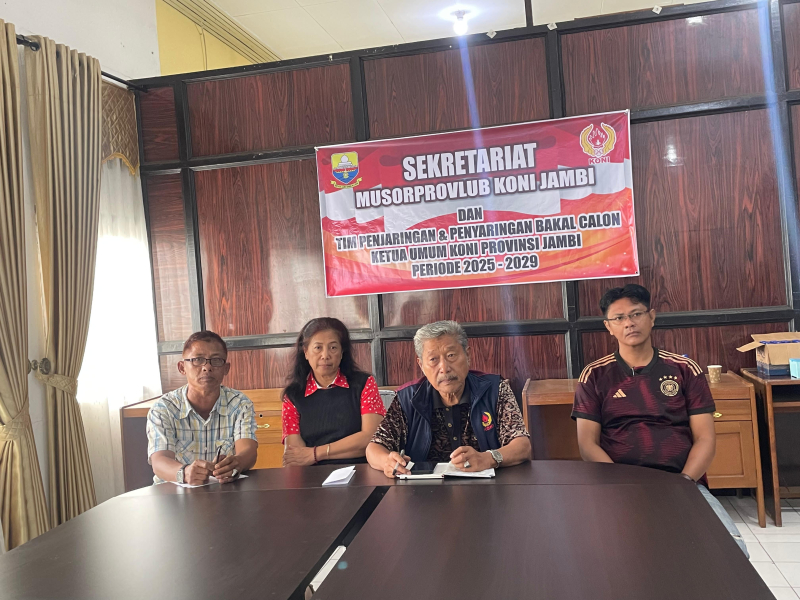 2 Kandidat Lolos Verifikasi TPP Bacalon Ketum Koni Provinsi Jambi 2025-2029