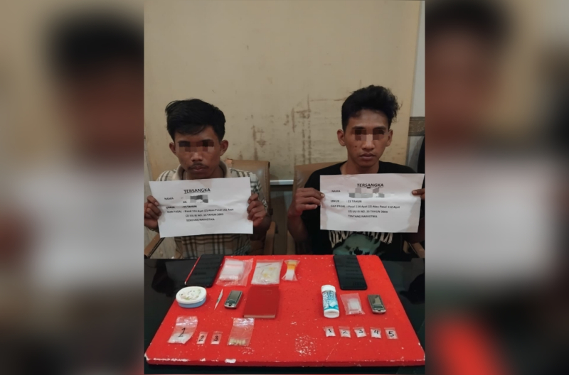 Dua Pemuda Diamankan Satresnarkoba Polresta Jambi, Petugas Temukan Sabu dan Ekstasi