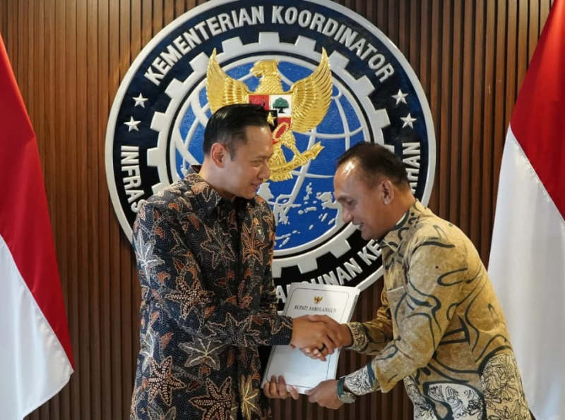 Bupati Hurmin Saat Bertemu Menko Bidang Infrastruktur dan Pembangunan Kewilayahan Republik Indonesia AHY