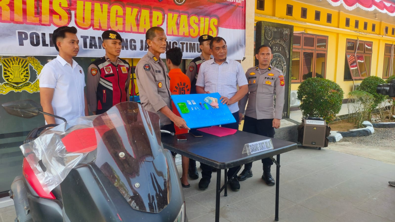 Satresnarkoba Tanjabtim Tangkap Pengedar Sabu, Sita Barang Bukti 6,62 Gram dan Motor Nmax