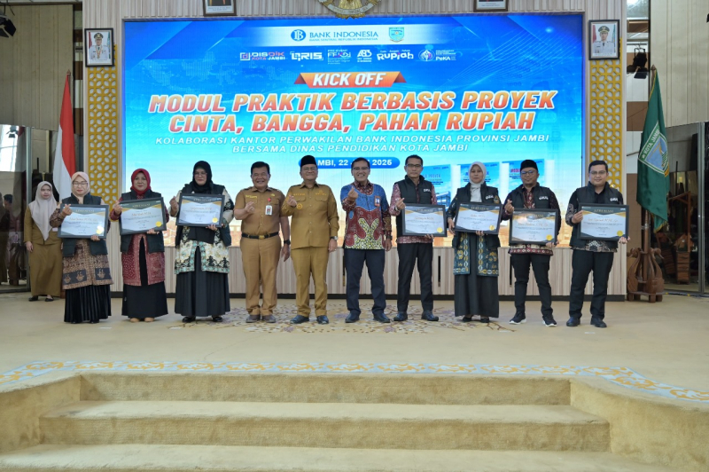 Kota Jambi Luncurkan Modul CBP Rupiah Pertama di Indonesia, Wujudkan Generasi Cinta Uang Nasional
