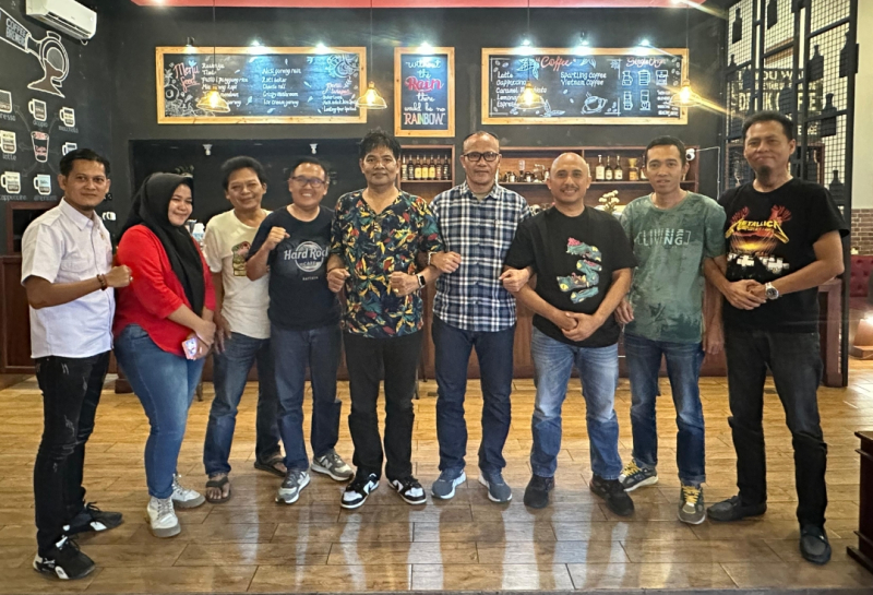 Pererat Sinergi Olahraga dan Media, Ketua KONI Jambi Silaturahmi dengan SMSI