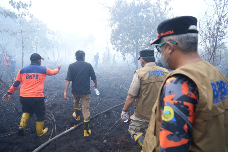 Sudah 270 Hektar Lahan Terbakar di Sungai Gelam, Dua Helikopter Water Bombing Diterjunkan