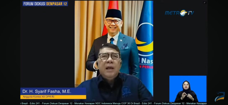 Anggota Komisi XII DPR RI Syarif Fasha Jadi Pembicara Seminar Tentang Kesiapan NDC Indonesia Menuju COP 30 di Brazil