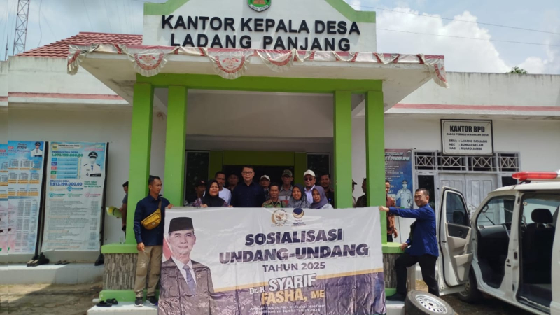 Anggota Komisi XII DPR RI Sy Fasha Sosialisasi UU di Ladang Panjang
