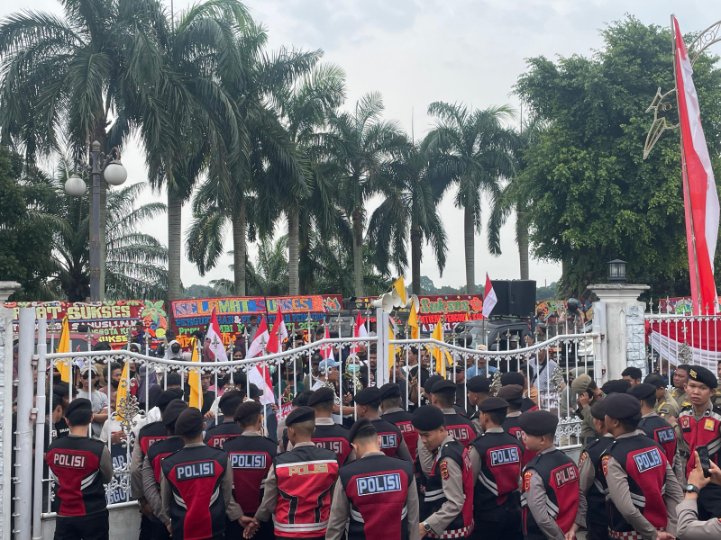 Jelang Pelantikan, Massa AKBP Demo Tuntut Ketum Koni Batalkan Pelantikan Ketua Koni Jambi