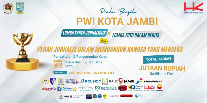 Pendaftaran Tinggal 5 Hari! Lomba Jurnalistik & Foto PWI Kota Jambi 2025, Gratis & Berhadiah Jutaan Rupiah