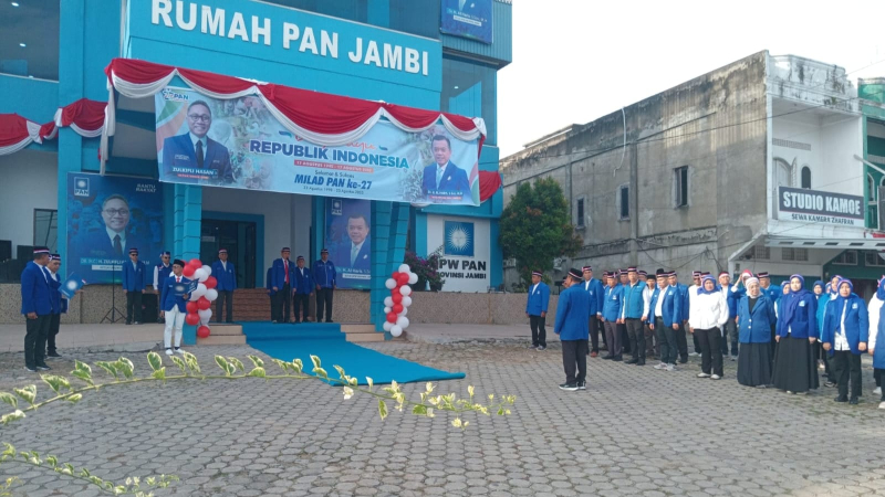 DPW PAN Jambi Gelar Upacara Pengibaran Bendera HUT RI ke-80