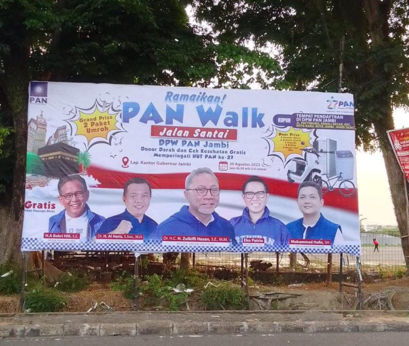 Jalan Santai HUT Ke-27 PAN Jambi Ditunda Sementara