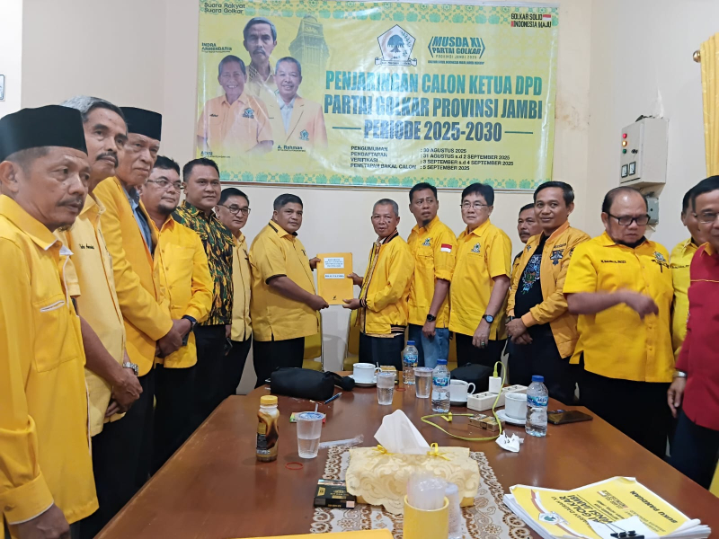 Diwakili Para Ketua DPD II, CE Resmi Mendaftar Di Musda Golkar Jambi