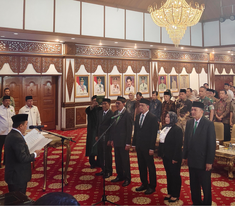 Pimpinan Baznas Provinsi Jambi 2025-2030 Dilantik Gubernur Al Haris, Ungkap Potensi Zakat Rp100 Miliar