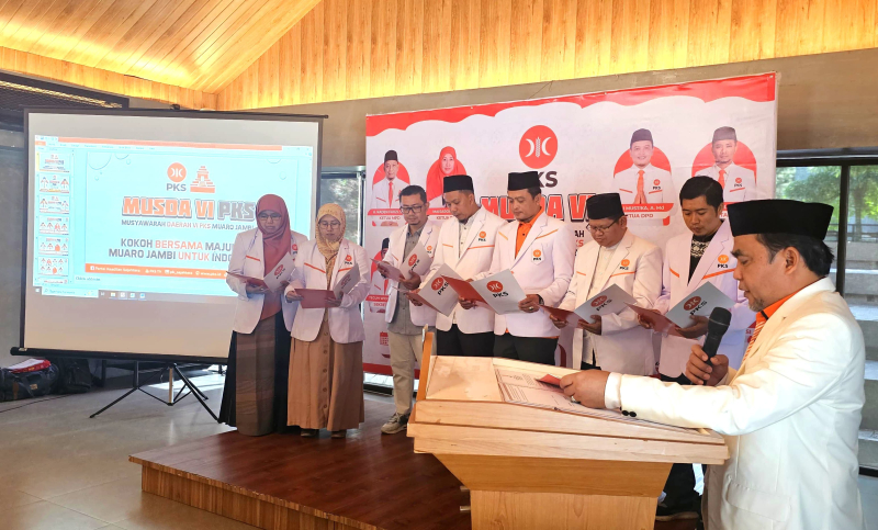 DPW PKS Jambi Lantik Pengurus Baru DPD PKS Muaro Jambi Periode 2025–2030