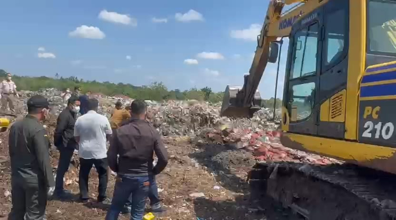 10,8 Ton Bawang Merah Ilegal Dilindas Alat Berat, Polairud Polda Jambi Tegaskan Komitmen Lawan Penyelundupan