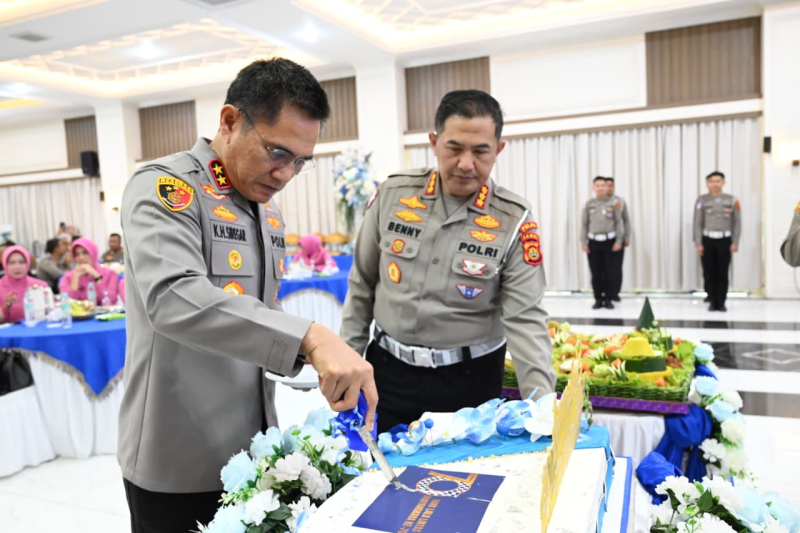 Polda Jambi Gelar Syukuran HUT Lalulintas Bhayangkara ke 70