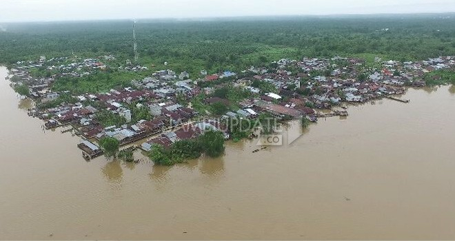 Desa Teluk Majelis yang di abadikan melalu Drone.