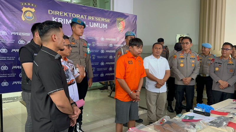 Polisi Tangkap Pelaku Pembunuhan di Talang Bakung , Korban Dihabisi Dengan Kayu dan Sajam