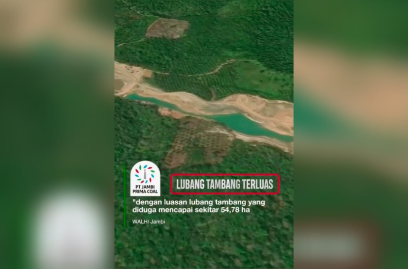 PT. Jambi Prima Coal Tak Tutup Lubang Tambang Batu Bara 54,78 Hektare : Berdasarkan Data Walhi Jambi