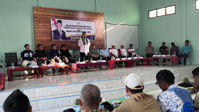 Dialog Terkait DOB Bersama Warga di Tabir Selatan, Fasha: Pemekaran Tabir Raya Harus Kita Perjuangkan Bersama

