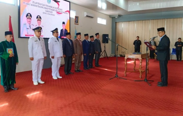 7 Pejabat Kerinci Dilantik, Wabup: Tingkatkan Kinerja