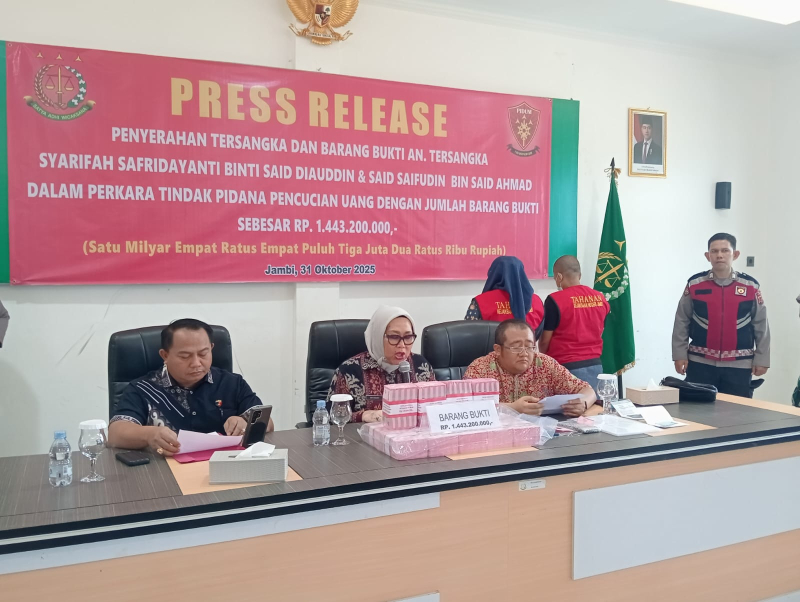 Sita Rp 1,4 Miliar, Kejari Jambi Terima Pelimpahan Kasus TPPU Narkotika