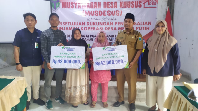 Koperasi Desa Merah Putih Desa Sungai Puar Jalin Kolaborasi Dengan BPJS Ketenagakerjaan