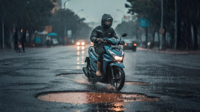 Himbau Pengendara Lebih Waspada, Sinsen berikan Tips Melintasi Jalan Rusak dan Berlubang