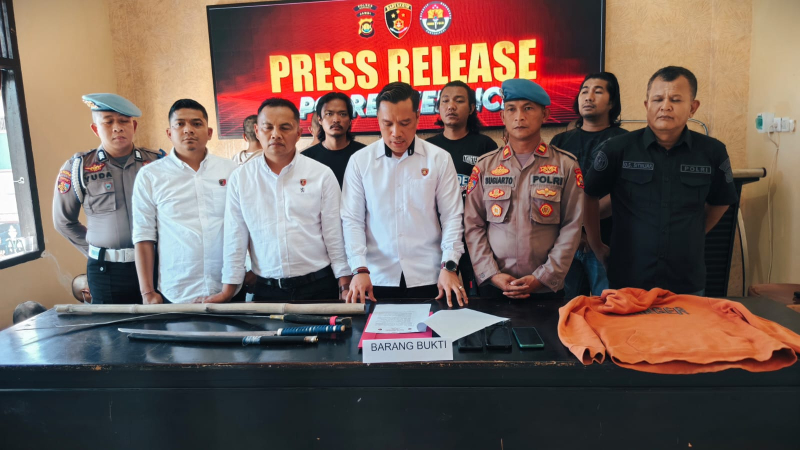 Polres Kerinci Ungkap Kasus Kekerasan Terhadap Anak dan Penguasaan Senjata Tajam