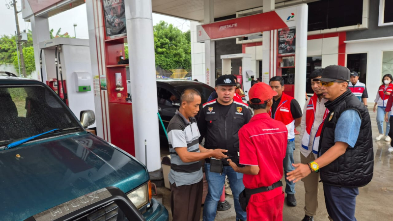 Polresta Jambi Bersama Pertamina dan UPTD Metrologi Tertibkan SPBU untuk Pastikan Penyaluran BBM Bersubsidi Tepat Sasaran