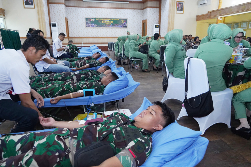 Korem 042/Gapu Gelar Bakti Kesehatan Hari Juang TNI AD, Wujud Kepedulian untuk Rakyat