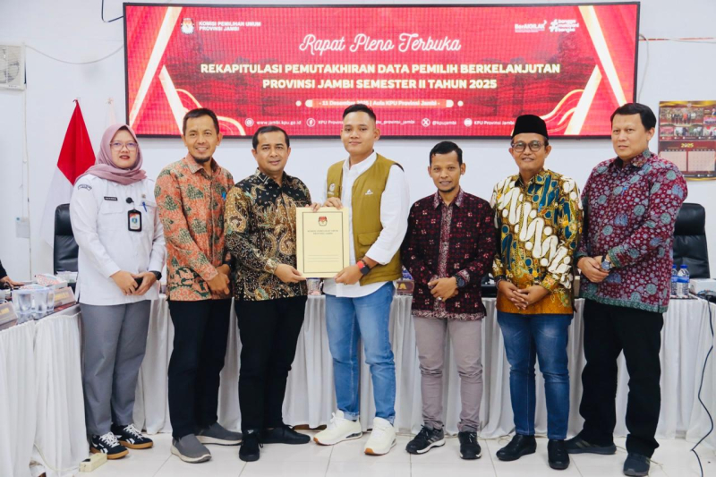 Jumlah Pemilih Bertambah, KPU Provinsi Jambi Tetapkan PDPB Semester II Tahun 2025