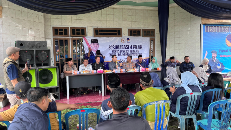 Anggota Komisi XII DPR RI Sy Fasha Gelar Sosialisasi 4 Pilar di Sengeti