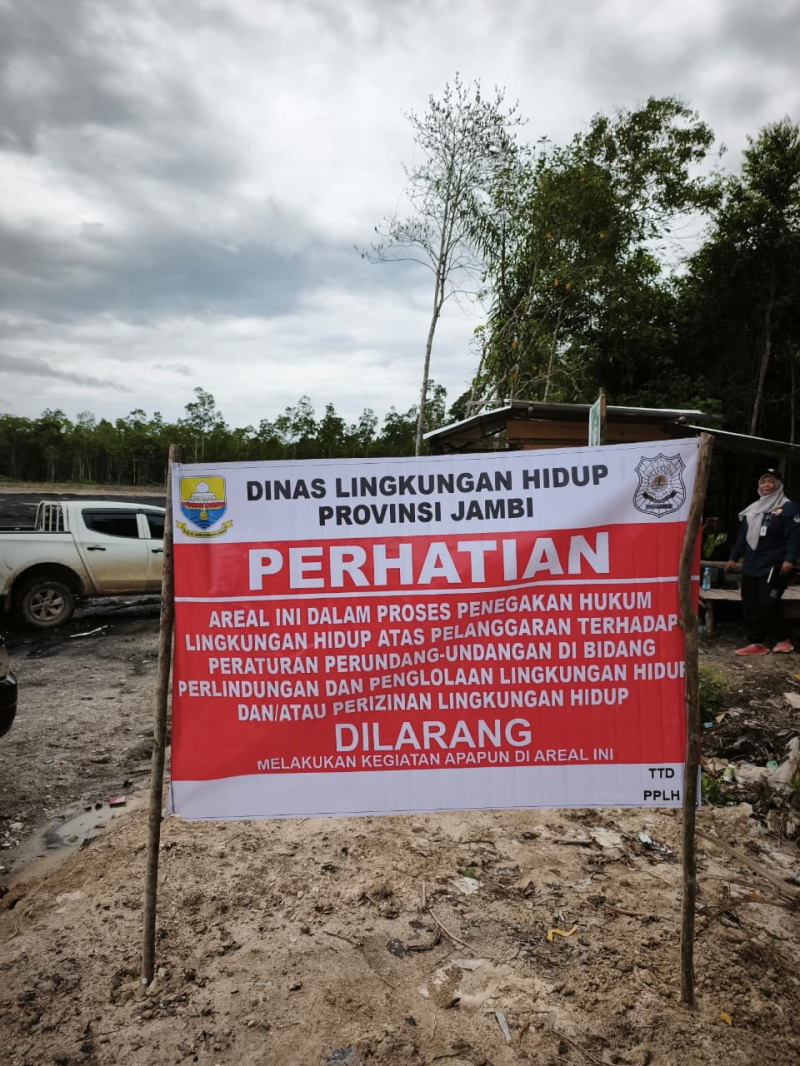 DLH Provinsi Tutup Stockpile Batu Bara di Tenam Batanghari