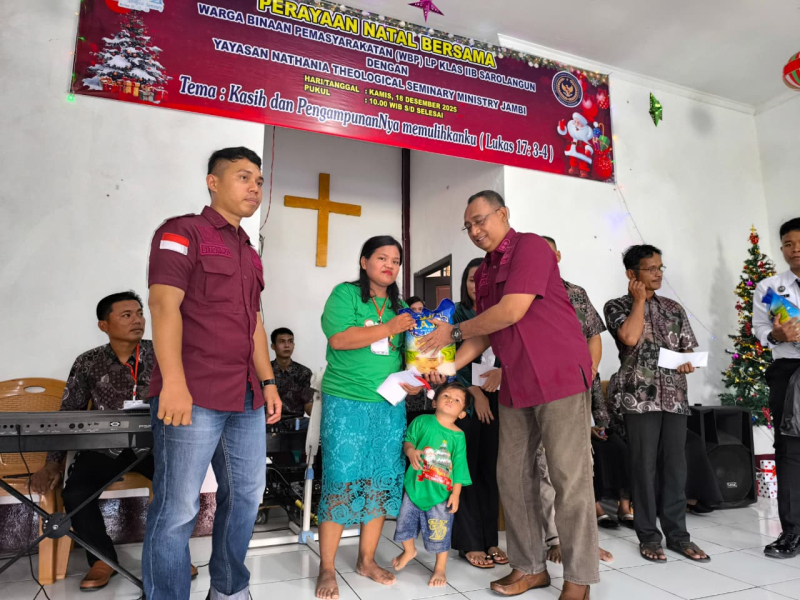 Lapas Sarolangun Gelar Perayaan Natal, Berharap Beri Dampak Positif