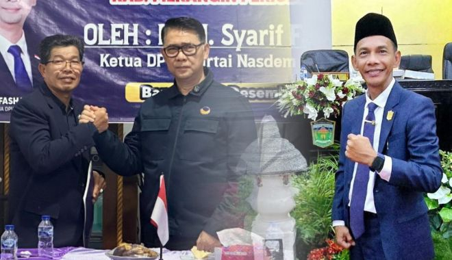 SK Resmi Diserahkan Oleh Sy Fasha, Duet Dahkir-Tole Pimpin NasDem Sungai Penuh