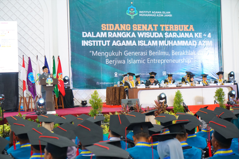 Wali Kota Jambi Maulana Hadiri Wisuda Angkatan IV IAIMA, Dorong Peningkatan Kualitas SDM