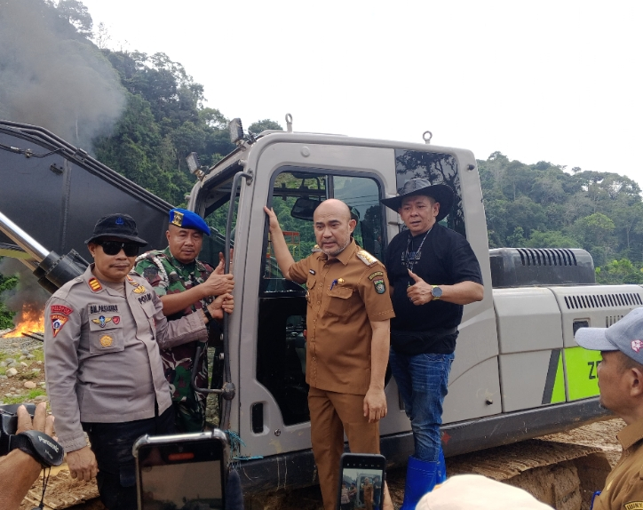 Bupati Bungo Dedy Putra Geram, Excavator PETI Dibakar Saat Razia