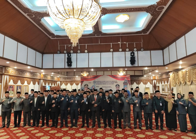 Ini Daftar Pejabat 84 Eselon II, III dan IV Pemprov Jambi yang Dikukuhkan dan Dilantik