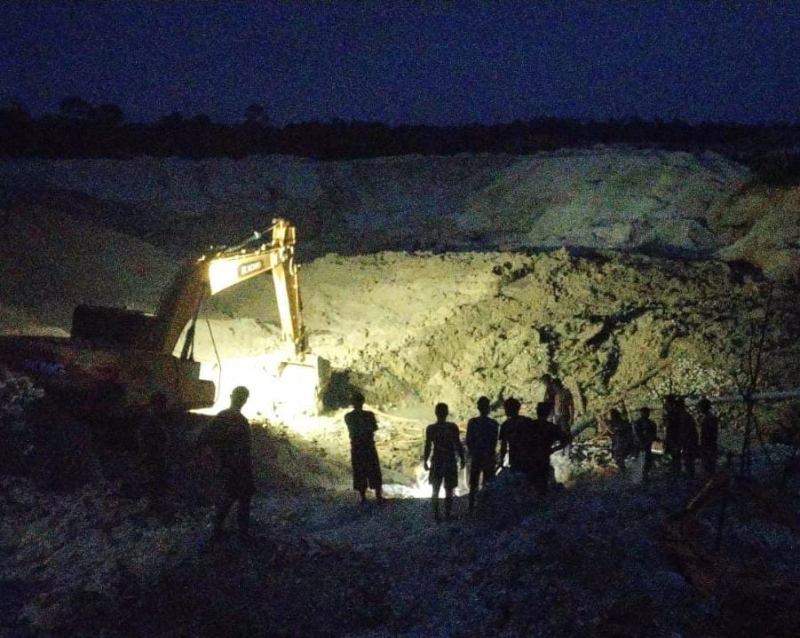 Evakuasi Longsor PETI Sarolangun, Polda Jambi Terjunkan 123 Personel Gabungan