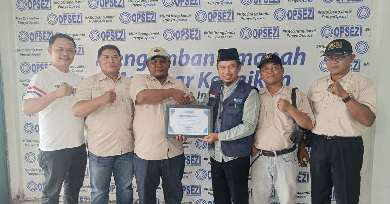 Apresiasi Kepedulian PWI Sarolangun, LAZ Opsezi Jambi Beri Penghargaan
