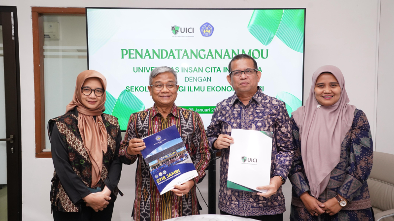 Jalin Kerjasama, STIE Jambi Teken MoU dengan UICI Jakarta