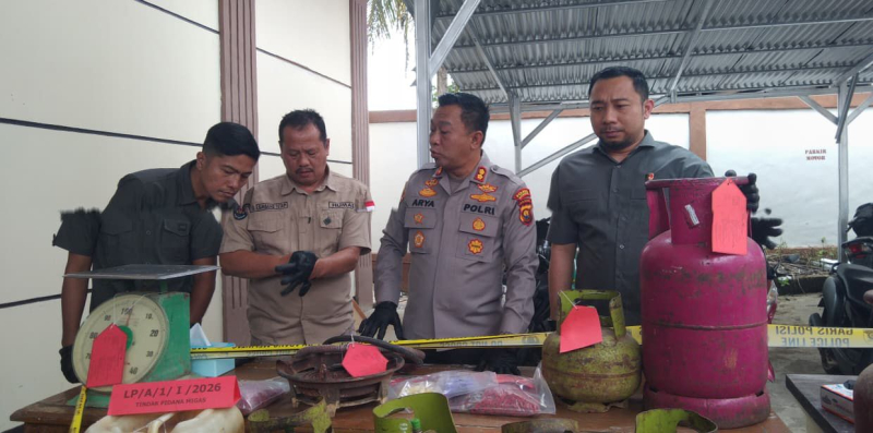 Polisi Bekuk Pengoplos Gas Elpiji di Batang Hari, Tiga Orang Diamankan