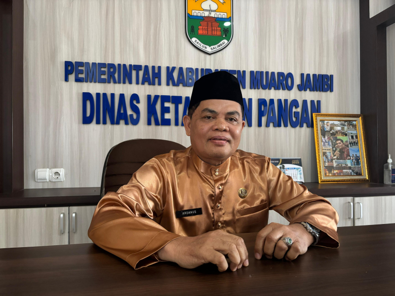 Kepala Dinas Ketahanan Pangan Muaro Jambi, Ardanus.